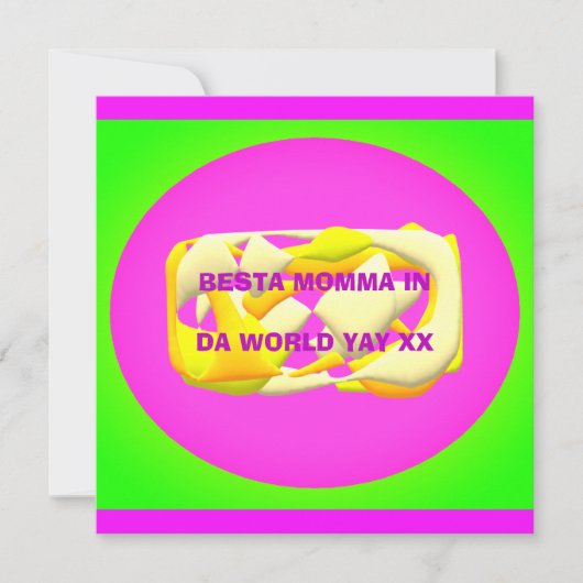 Beste Mama in der Welt sehr bunt Design Text (Vorderseite)