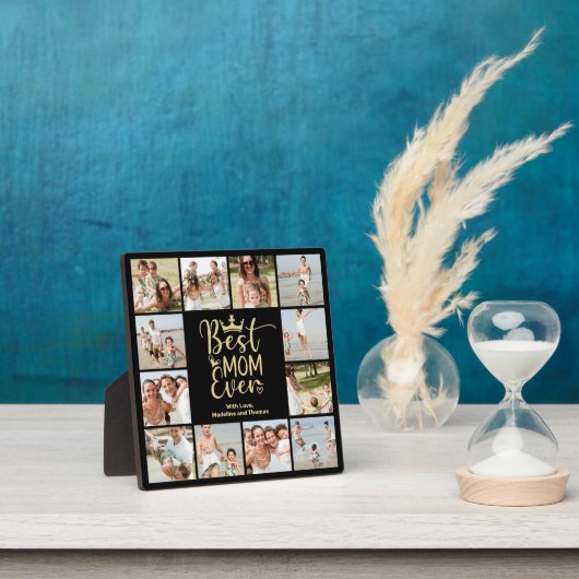 Beste Mama je 12 Foto Collage Plaque Fotoplatte (InSitu)
