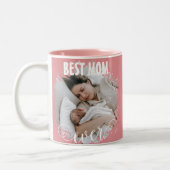 Beste Mama je 20xx Foto Zweifarbige Tasse (Links)