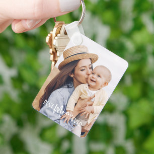Beste Mama je 2-Foto Schlüsselanhänger