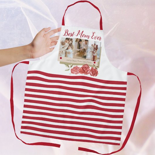 Beste Mama je 3 Foto Collage Modern Mothers Day Schürze