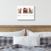 Beste Mama je | 3-Foto-Muttertagsherz Leinwanddruck (Insitu (Schlafzimmer))