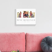 Beste Mama je | 3-Foto-Muttertagsherz Leinwanddruck (Insitu (Wohnzimmer))