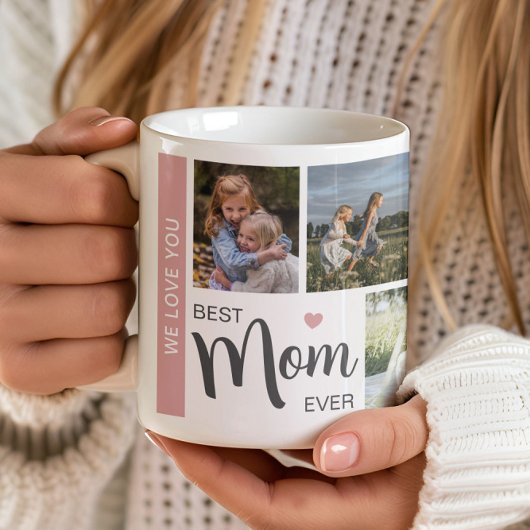 Beste Mama je 5 Foto Mütter Tag Kaffeetasse