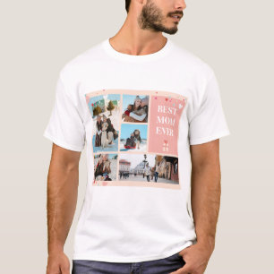 Beste Mama je 5 Foto Muttertagskollektion T-Shirt