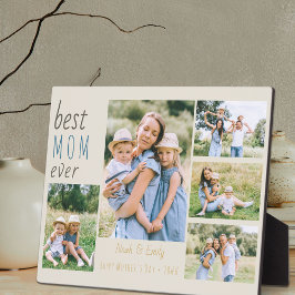Beste Mama je 5 Fotomaterial Personalisiert Stone Fotoplatte