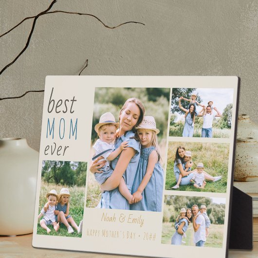 Beste Mama je 5 Fotomaterial Personalisiert Stone Fotoplatte