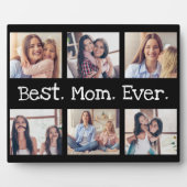Beste Mama je 6 Foto Collage Personalisiert Spaß Fotoplatte (Vorderseite)
