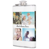 Beste Mama je 6 Fotocollage Muttertag Flachmann (Links)