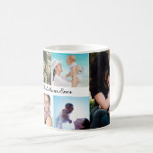 Beste Mama je 6 Fotocollage Muttertag Kaffeetasse (VorderseiteRechts)
