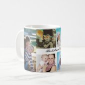 Beste Mama je 6 Fotocollage Muttertag Kaffeetasse (Vorderseite Links)