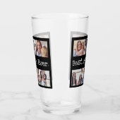 Beste Mama je 6 FotoCollage Schwarz und Weiß Glas (Links)