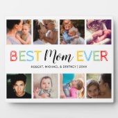 Beste Mama je 8 Foto Collage Plaque Fotoplatte (Vorderseite)
