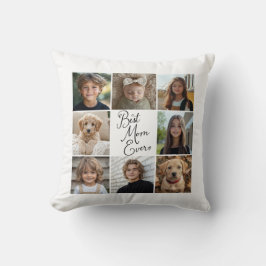 Beste Mama je 8 Foto Collage Throw Kissen