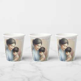 Beste Mama je Aquarellbilder Pappbecher