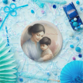 Beste Mama je Aquarellbilder Pappteller (Party)