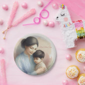 Beste Mama je Aquarellbilder Pappteller (Party)