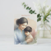Beste Mama je Aquarellbilder Postkarte (Stehend Vorderseite)