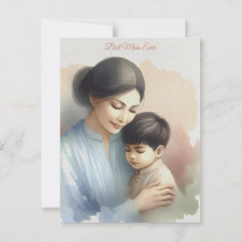 Beste Mama je Aquarellbilder Postkarte