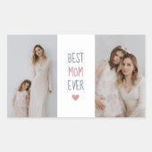 Beste Mama je - Aufkleber für Personalisiertes Fot (Vorderseite)