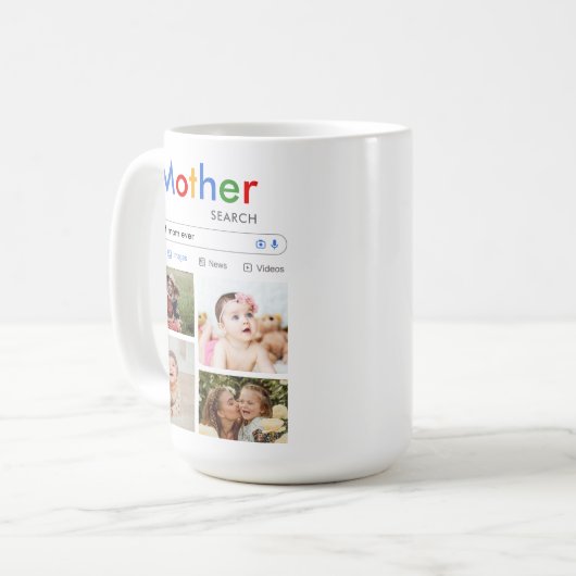 Beste Mama je Baby Kinder Niedliche Fotosammlung s Kaffeetasse (Vorderseite Links)