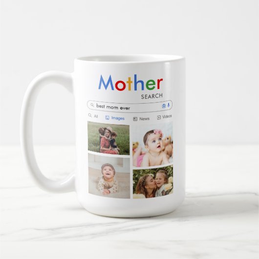 Beste Mama je Baby Kinder Niedliche Fotosammlung s Kaffeetasse (Links)
