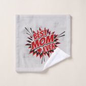 Beste Mama je Badhandtuch Set (Waschlappen)