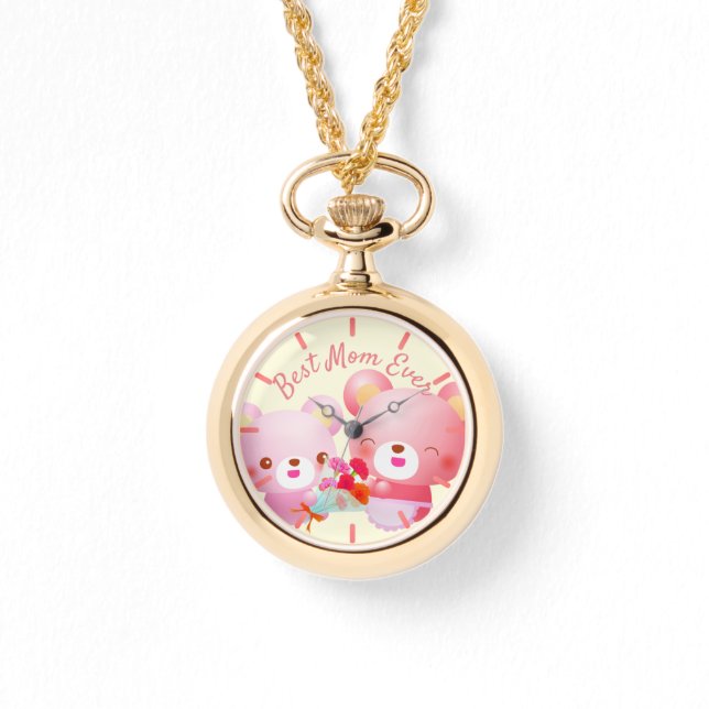 Beste Mama je Bären Armbanduhr (Vorderseite)