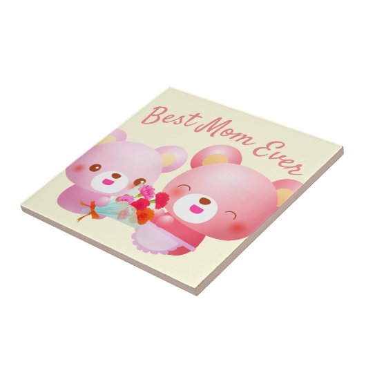 Beste Mama je Bären Fliese (Seite)