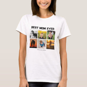 Beste Mama je benutzerdefinierbare Namen und Bilde T-Shirt