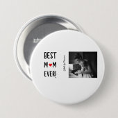 Beste Mama je benutzerdefinierbarer Name Button (Vorne & Hinten)