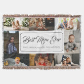 Beste Mama je benutzerdefiniert 8 FotoCollage Decke (Vorderseite)