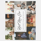 Beste Mama je benutzerdefiniert 8 FotoCollage Fleecedecke (Vorderseite)