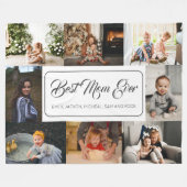 Beste Mama je benutzerdefiniert 8 FotoCollage Fleecedecke (Vorderseite (Horizontal))