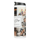 Beste Mama je benutzerdefiniert 8 FotoCollage Thermosbecher (Nach rechts gedreht)