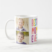 Beste Mama je benutzerdefinierte Foto-Tasse Kaffeetasse (Links)