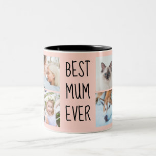 Beste Mama je benutzerdefinierte Foto-Tasse Zweifarbige Tasse