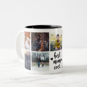 Beste Mama je benutzerdefinierte Foto-Tasse Zweifarbige Tasse (Vorderseite Links)