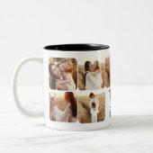 Beste Mama je benutzerdefinierte Foto-Tasse Zweifarbige Tasse (Links)