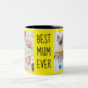 Beste Mama je benutzerdefinierte Foto-Tasse Zweifarbige Tasse