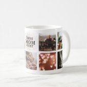 Beste MAMA je benutzerdefinierte Gold Multi-Foto-T Kaffeetasse (VorderseiteRechts)