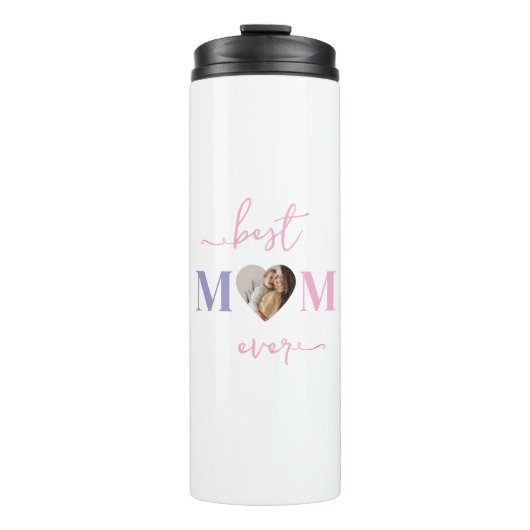 Beste Mama je benutzerdefinierter Tumbler mit Foto Thermosbecher (Vorderseite)
