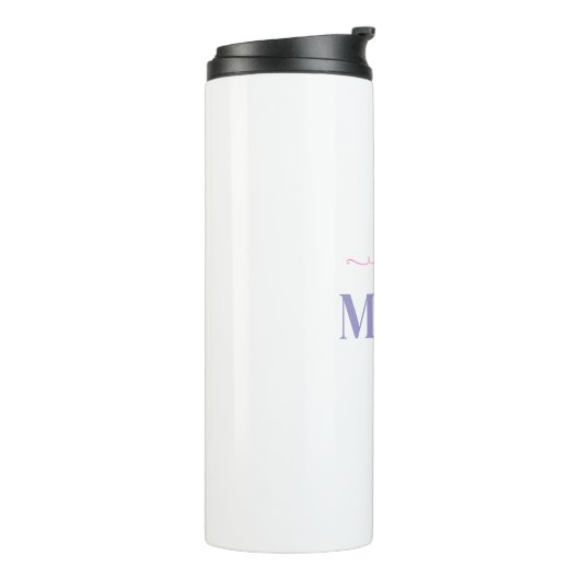 Beste Mama je benutzerdefinierter Tumbler mit Foto Thermosbecher (Nach links gedreht)