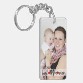 Beste Mama je benutzerdefiniertes 2-Foto Schlüsselanhänger (Vorderseite links)