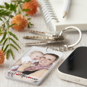 Beste Mama je benutzerdefiniertes 2-Foto Schlüsselanhänger (Vorderseite rechts)