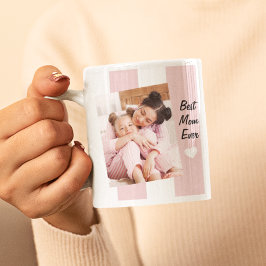 Beste Mama je benutzerdefiniertes 3-Foto - Muttert Kaffeetasse