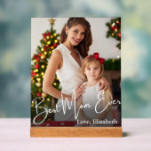 Beste Mama je benutzerdefiniertes Foto Acrylschild (Neutral)