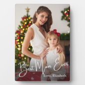 Beste Mama je benutzerdefiniertes Foto Fotoplatte (Vorderseite)