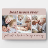 Beste Mama je benutzerdefiniertes Foto Fotoplatte (Vorderseite)