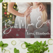 Beste Mama je benutzerdefiniertes Foto Geschirrtuch (Gefaltet)